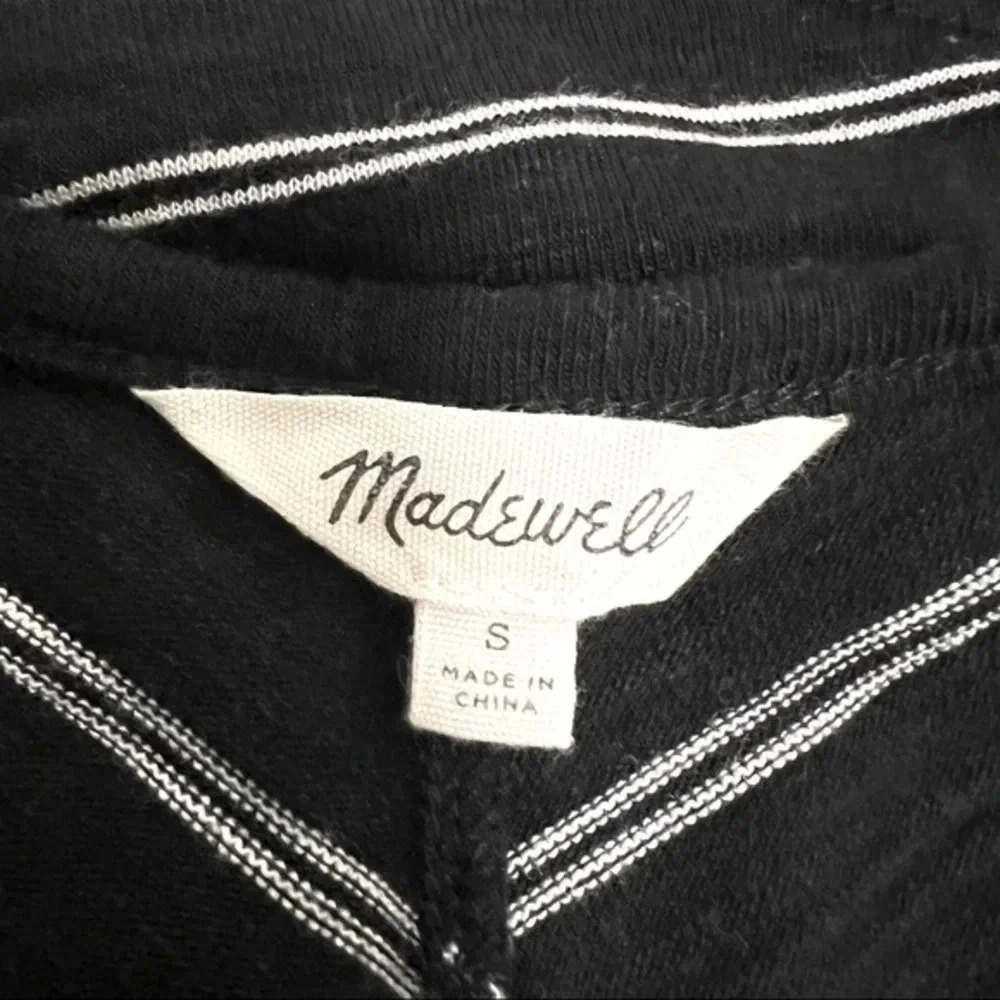 MADEWELL Sleeveless A-line Black & White Striped Tank Dress Size Small‎ - Picture 8 of 8
